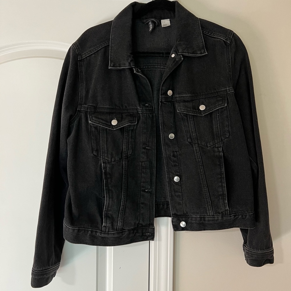 HM Classic Black Denim Jacket